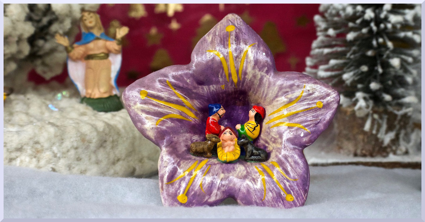 Crèche en fleur