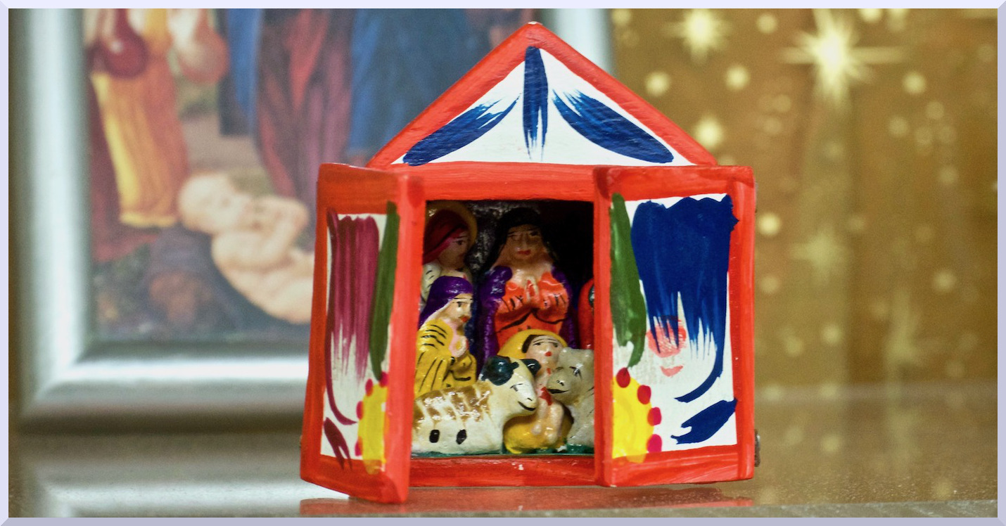 Crèche dans une boite